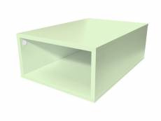 Cube de rangement bois 75x50 cm vert pastel CUBE75-VP