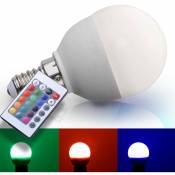 E14 led rvb 3,5 watts ampoules ampoule goutte changeur de couleur télécommande gradateur 08116