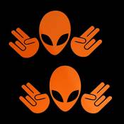 Erreinge X2 Sticker Prespaced Fluo orange 20cm - Alien