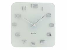 Horloge carrée vintage blanc - karlsson