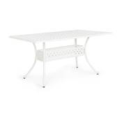 Iperbriko - Table d'extérieur Ivrea rectangulaire blanche 90 x 160 cm