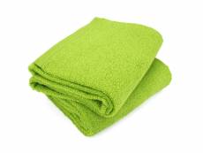 Lot de 2 draps de bain 90x150 cm alpha vert pistache