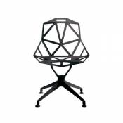 Magis Chair One 4 Star Chaise pivotante Noire