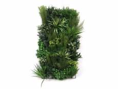 Mur végétal artificiel premium city 1 - 10 plantes - 1m x 1m - exelgreen