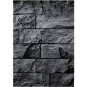 Parma - beton - Tapis effet béton - Noir (120x170cm)