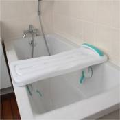 Planche de bain avec ventouses Lisa - 69 cm - Blanc