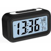 Réveil Digital Alarme Horloge, Numérique Réveil électronique Affichage de la Date, Alimenté par Batterie