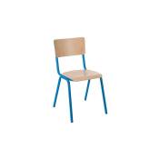 Sans Marque - Chaise Scolaire T6 Color - bleu - Lot