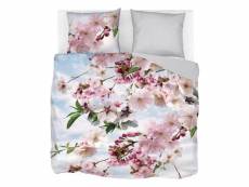 Snoozing blossomtree housse de couette - satin 100% coton - grande taille (240x200/220 cm + 2 taies) - rose SMUL100110543