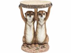 "table d'appoint animal suricates kare design"