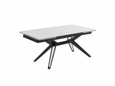 Table extensible 160-240 cm céramique blanc pied trapèze - oregon 07 65087494_65087500