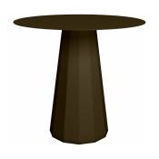 Table ronde en acier mat bronze 80 cm Ankara - Matière
