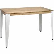 Table Salle a Manger Lunds 160x90x75cm Blanc-Vieilli Box Furniture - Blanc