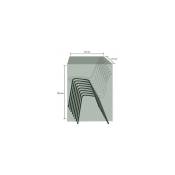 Titanium - Housse de protection pour chaises 67 x 67 x 120 cm - Noir