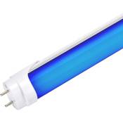Tube led T8 18W 1.500Lm 120Cm Diffuseur laiteux - Bleu