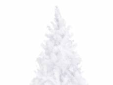 Vidaxl arbre de noël artificiel avec led et boules 300 cm blanc