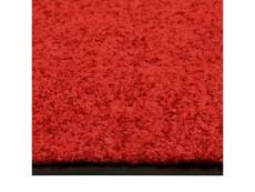 Vidaxl paillasson lavable rouge 90x150 cm 323425
