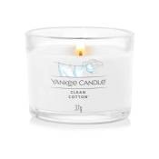 Yankee Candle - Bougie votive en verre de coton frais - Blanc