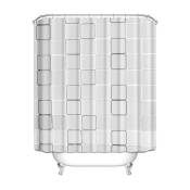 1pc rideau de douche simple – rideau baignoire imperméable beau - rideau de bain facile d'entretien - 180180cm