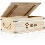 Bbq-toro - Boîte en bois rustique 27,5 litres Pour
