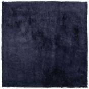 Beliani - Tapis Épais 200 x 200 cm en Tissu Coton Bleu Doux au Toucher pour Chambre et Salon Moderne Bleu