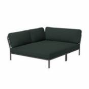 Canapé droit Level Cozy / Assise profonde - Angle gauche - L 173,5 x P 139 cm - Houe vert en tissu