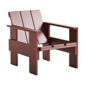 Chaise longue d'extérieur en pin Iron red Crate -