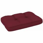 Coussin de canapé palette Rouge bordeaux 60x40x10 cm - Rouge - Vidaxl