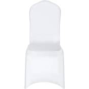 Couverture Housses de Chaise Blanc élastique pour