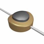 Creative Cables - Interrupteur unipolaire à pédale Creative Switch bronze satiné Titane - Titane