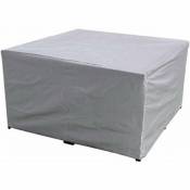 Dazzler - Housse de meubles en argent pour table et chaise d'extérieur Housse de table et chaise carrée (Argent 15015075cm),pour la protection des