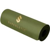 Deva, tapis de gymnastique, 180x1,0x60 cm, mousse NBR anti-dérapante, avec bandoulière incluse - Vert Olive