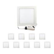 Downlight Dalle led 18W Extra Plate Carrée blanc -