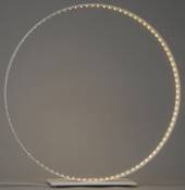 Lampe de table Classic / LED - Ø 63 cm - Le Deun blanc en métal
