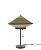 Lampe de table Cymbal / Ø 35 cm - Velours - Forestier vert en tissu