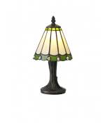 Lampe de table Tiffany Calais 1 Ampoule Verre/Transparent 31 Cm