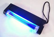 Lampe néon à lumière UV de Wood de faux billets