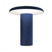 Lampe portable en aluminium anodisé bleu 19 cm Takku