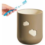 Linghhang - Marron) Gobelet à brosse à dents Gobelet à eau respectueux de l'environnement – ​​Gobelet réutilisable à motif nuage mignon pour salle de