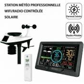 ME - station teo professionnelle wifi/radio controlee solaire - Couleur avec capteur 5 en 1 et Sonde sans fil extérieure