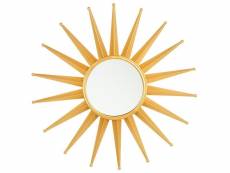 Miroir doré ø 60 cm perelli 142145