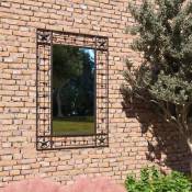 Miroir mural de jardin | Miroir déco d'extérieur
