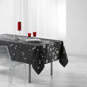 Nappe rectangle polyester Constellation Anthracite 150 x 240 cm