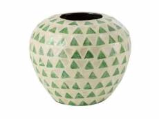 Paris prix - vase boule motif mosaïque "nuye" 26cm
