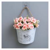 Pots de fleurs suspendus au mur - Pots suspendus demi-ronds
