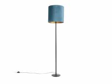 Qazqa led lampadaires simplo fl - bleu - rustique -