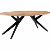 Rendez Vous Déco - Table ovale Matara 200 cm en bois