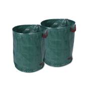 Sac poubelle de jardin vert 76x66 cm 2pcs Respectueux de l'environnement