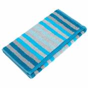 Serviette invité 33x50 pure stripes - Bleu Turquoise