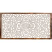 Signes Grimalt - Table de mur Adorno Mosaic Adorno White Wood Plaques 4x123x63cm 28490 - white
